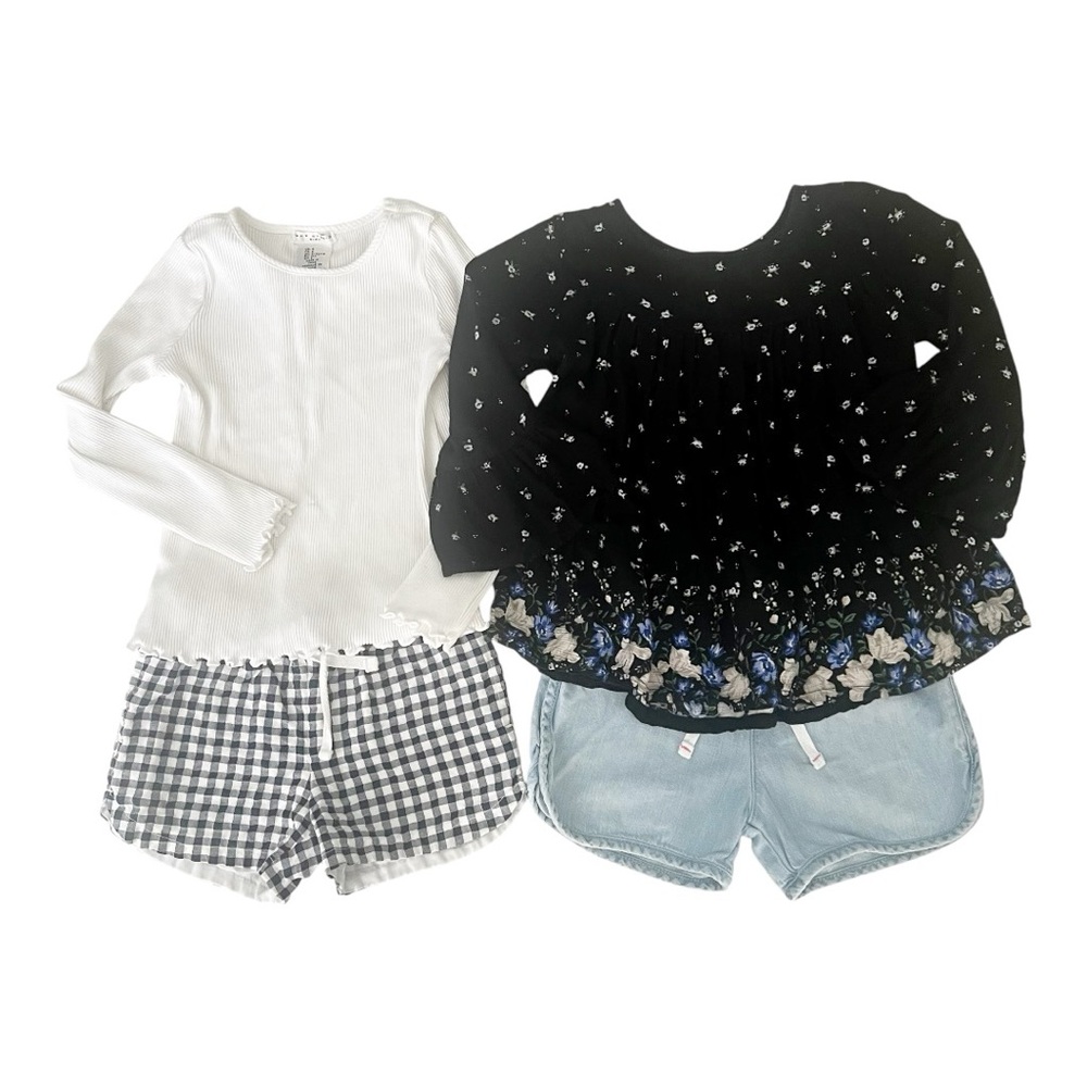 Girls Top And Bottoms 4 piece Bundle size 4